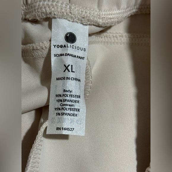 Yogalicious Scuba Dahila Pants in Soft Beige - Picture 4 of 4